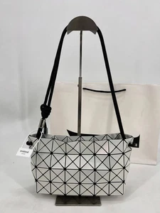 BAO BAO ISSEY MIYAKE Silver Tote Bag Shoulder Bag 4x6 Outlet Products NWT - Picture 1 of 9