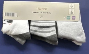 🐼 SÜSSE PANDABÄR Lily & Dan 6 Stück Kleinkind Socken GR. 2T-3T 🐼 - Bild 1 von 10