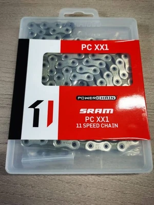 SRAM PC XX1 11-SPEED 118 LINKS HOLLOWPIN CHAIN SILVER - Image 1 of 2
