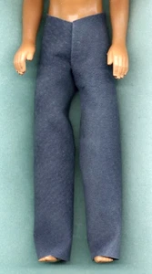KEN BARBIE DOLL CLOTHES - SNOW WHITE LONG PANTS - HANDMADE GENUINE LEATHER - Picture 1 of 1