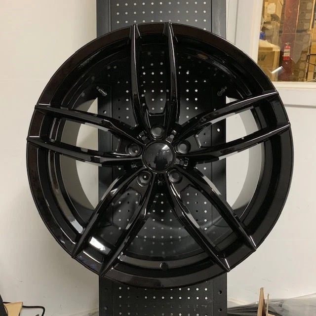 (4) NEW SET 20" VOSS STYLE GLOSS BLACK CONCAVE WHEELS RIMS 5X114.3 Foto 1 de 1