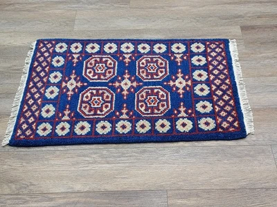 Bohemian Oushak Rug, Oushak Turkish Rug, Hand Made Contemporary Rug, 2x3Ft - Image 1 of 4