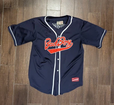 BAD BOY - CAMISETA DE BÉISBOL AZUL BIGGIE SMALLS #72 - TALLA GRANDE - COSIDA PERSONALIZADA Foto 1 de 3