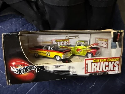 Camiones clásicos personalizados Mattel Hot Wheels Petersen's juego 100 % 1959 Mooneyes Thrush Foto 1 de 4