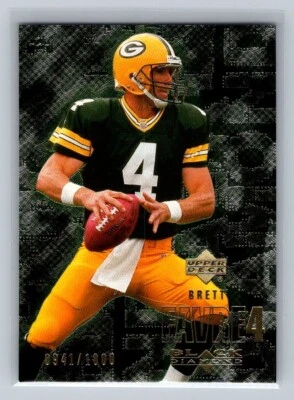 2000 Upper Deck Black Diamond Gold #43 Brett Favre HOF /1000 Green Bay Packers - Image 1 of 2