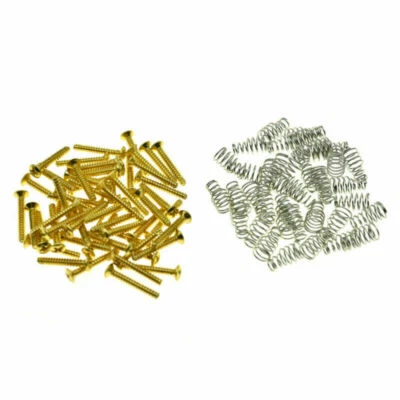 50x Metric Thread M3 Single Coil Pickup Mounting Screws Springs for Strat Tele - Image 1 of 3