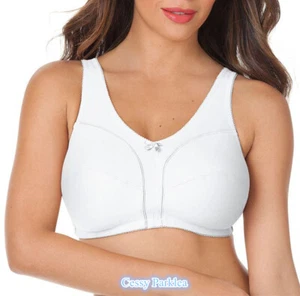 ST US "Comfort Choice" 100% Cotton Wire-Free Full Coverage Bras Plus Size - Foto 1 di 7