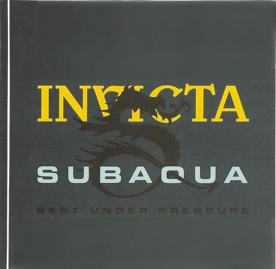 Original INVICTA Watch SUBAQUA Best Under Pressure Vinyl Decal - 4" - Image 1 of 1