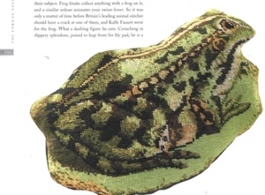 Lily Pad Frog Kaffe Fassett Needlepoint Chart Ehrman Designer - Picture 1 of 1