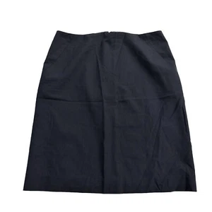 J.CREW Womens Navy stripe Skirt Wool blend 12 (35x23 Length) excellent - Picture 1 of 12