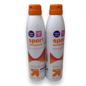 Lot of 2 Up & Up Sport Sunscreen Spray 207g Water Resistant Broad Spectrum SPF30 - Picture 1 of 3