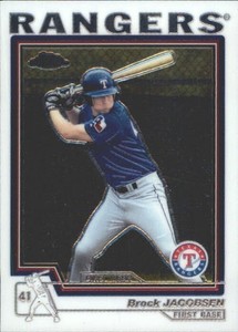 2004 (RANGERS) Topps Chrome Traded #T138 Brock Jacobsen FY Rookie