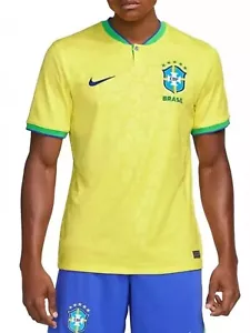 Camiseta Brasil 2022 Nike Vapor Match Primaria Copa Mundial Oro Amarillo Grande NUEVA - Imagen 1 de 11