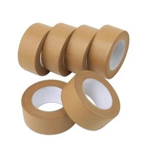1 Roll 2"x55 Yard Self-Adhesive Kraft Paper Carton Box Sealing Packing Tape - Picture 1 of 7