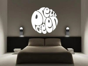 PRETTY GREEN Liam Gallagher Oasis wall sticker decal car scooter ALL COLOURS - Picture 1 of 8