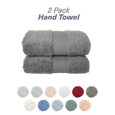 Set of 2 High Quality Hand Towels - Perfect for Everyday Use 100% Cotton 16x28in
