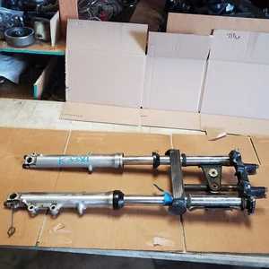 1978 Suzuki GS550E OEM Front Forks/Triple Tree/Headlight Mounts  - Picture 1 of 7