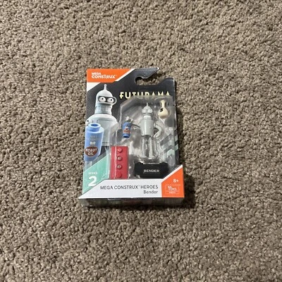Mega Construx Heroes Series 2 Futurama BENDER Mini Figure (New) - Image 1 of 2