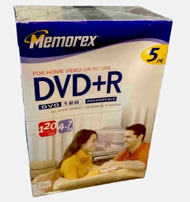 Memorex DVD 5 Pack Recordable Blank Discs | 4.7GB 120 Min Cases - Image 1 of 4