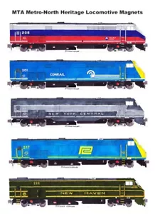 Locomotoras MTA Metro-North Heritage 5 imanes de Andy Fletcher - Imagen 1 de 1