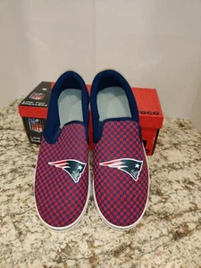 Patriots☝️MENS LOW TOP SNEAKERS 🏈 - SIZE 11 New in Box NFL FOCO - Picture 1 of 4