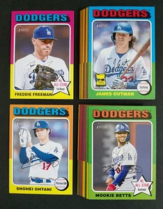2024 Topps Heritage ~ Los Angeles Dodgers ~ 28 Card Team Set 101-700 - Picture 1 of 4
