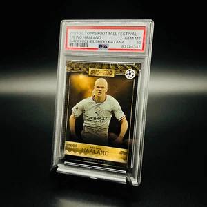 ERLING HAALAND /150 | TOPPS de Steve Aoki 2022 UCL | Bushido Katana | PSA 10 - Imagen 1 de 2