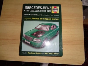 Haynes Owners Workshop Manual Mercedes-Benz C180 C200 C230 C250 1993 2000 VGC - Picture 1 of 1