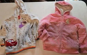 Kids Disney 100 Zip Up Sweatshirt Lot Pixar Princess Size 7 - Picture 1 of 9
