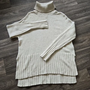 OFFLINE By Aerie Snowday Turtleneck Sweater Women's Size S Beige Super Warm - Picture 1 of 8
