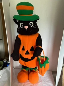 Vintage K-Mart 30” Halloween Black Cat Door Greeter - Picture 1 of 2