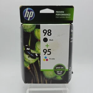 HP 98 Black 95 Tri-Color Combo Pack Printer Ink Cartridges New Expired 11/17 - Picture 1 of 4