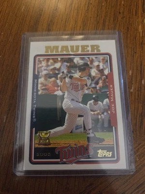 Topps Joe Mauer All Star Rookie #510 Minnesota Twins Gold Cup 2005 Foto 1 de 2