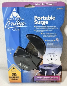 Vintage AOL Portable Surge Protector by Curtis ASP150T NEW - Picture 1 of 6