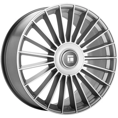 Touren TR10 22x9 5x112/5x120 +35mm Silver Wheel Rim 22" Inch Foto 1 de 4