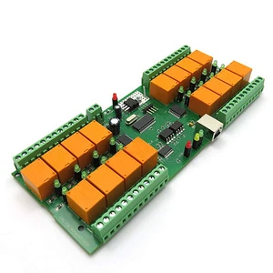 USB 16-Kanal Relaisplatine - Virtual Com Port - Bild 1 von 10