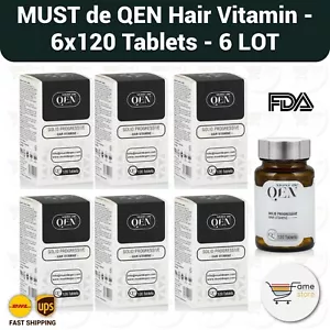Must De Qen Anti Haarausfall Haarvitamin (6 × 120 Tabletten) - 6 LOT - Bild 1 von 2