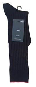 Nordstrom Black Mercerized Cotton Dress Socks Size Small Shoe Size 5.5-7.5 NEW - Picture 1 of 6