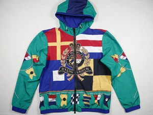 Polo Ralph Lauren Jacket Windbreaker Regatta Sailing Flags Crest CP-93 NWOT S L - Picture 1 of 6
