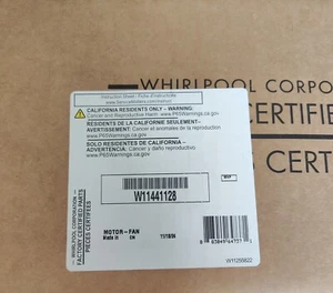 Neu Original OEM ungeöffnete Box Mikrowelle Gebläse Lüfter Motor OEM W11441128 - Bild 1 von 1