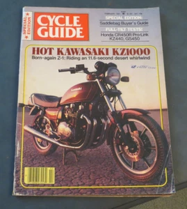 CYCLE GUIDE MAGAZINE FEBRUARY 1981 SADDLEBAG BUYERS GUIDE KAWASAKI KZ1000 - Picture 1 of 2
