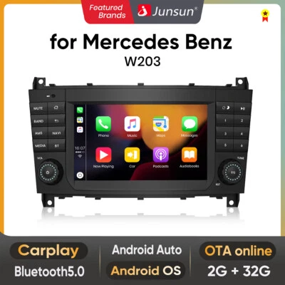 Für Mercedes Benz C Klasse W203 CLK W209 Autoradio Android 13 GPS Navi Carplay  - Bild 1 von 4