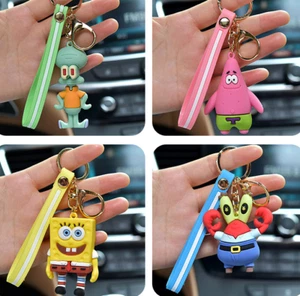 SpongeBob Keychain SquarePants Patrick Mr. Krabs Squidward USA Seller - Picture 1 of 7