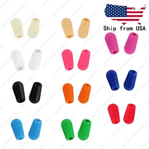 Interruptor de palanca de guitarra métrico 2 piezas M3.5/M4 punta perilla tapa para Epi Ibanez 11 COLORES - Imagen 1 de 24