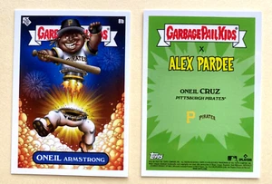 2022 MLB x GARBAGE PAIL KIDS S2 ALEX PARDEE ONEIL CRUZ 8b ONEIL ARMSTRONG - Picture 1 of 1