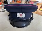 SALE East German DDR Police Army Visor Peaked Cap Size 56  Communist Berlin Prop