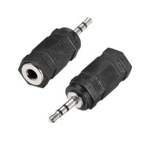 2 Stück 2,5 mm Stecker auf 3,5 mm Buchse Stecker Stereo Audio Adapter Koppler Konverter - Bild 1 von 4