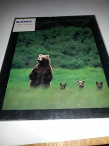 KLASSISCHER KUNSTDRUCK REF BÄR MIT JUNGEN 40 CM X 50 CM - Bild 1 von 2
