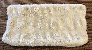 Pottery Barn FAUX FUR Pillow Cover Ivory Size 12"x 24" - Picture 1 of 3