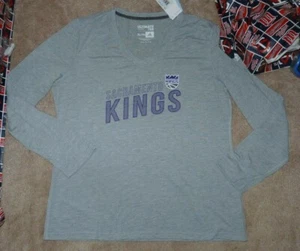 NEW ADIDAS NBA Sacramento Kings L/S Long Sleeve T Shirt XL X-Large Women NWT - Picture 1 of 1